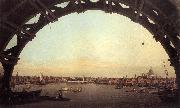 London: Seen Through an Arch of Westminster Bridge df Canaletto