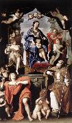 Madonna and Child with St Petronius and St John the Baptist dg Domenichino