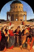 The Wedding of the Virgin, Raphael most sophisticated altarpiece of this period. Raphael
