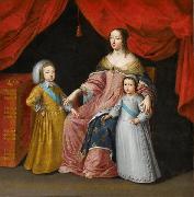 Anna of Austria with her children Anonymous