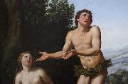Dieu reprimandant Adam et Eve Domenichino
