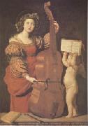 Cecilia with an angel Holding Music (mk05) Domenichino